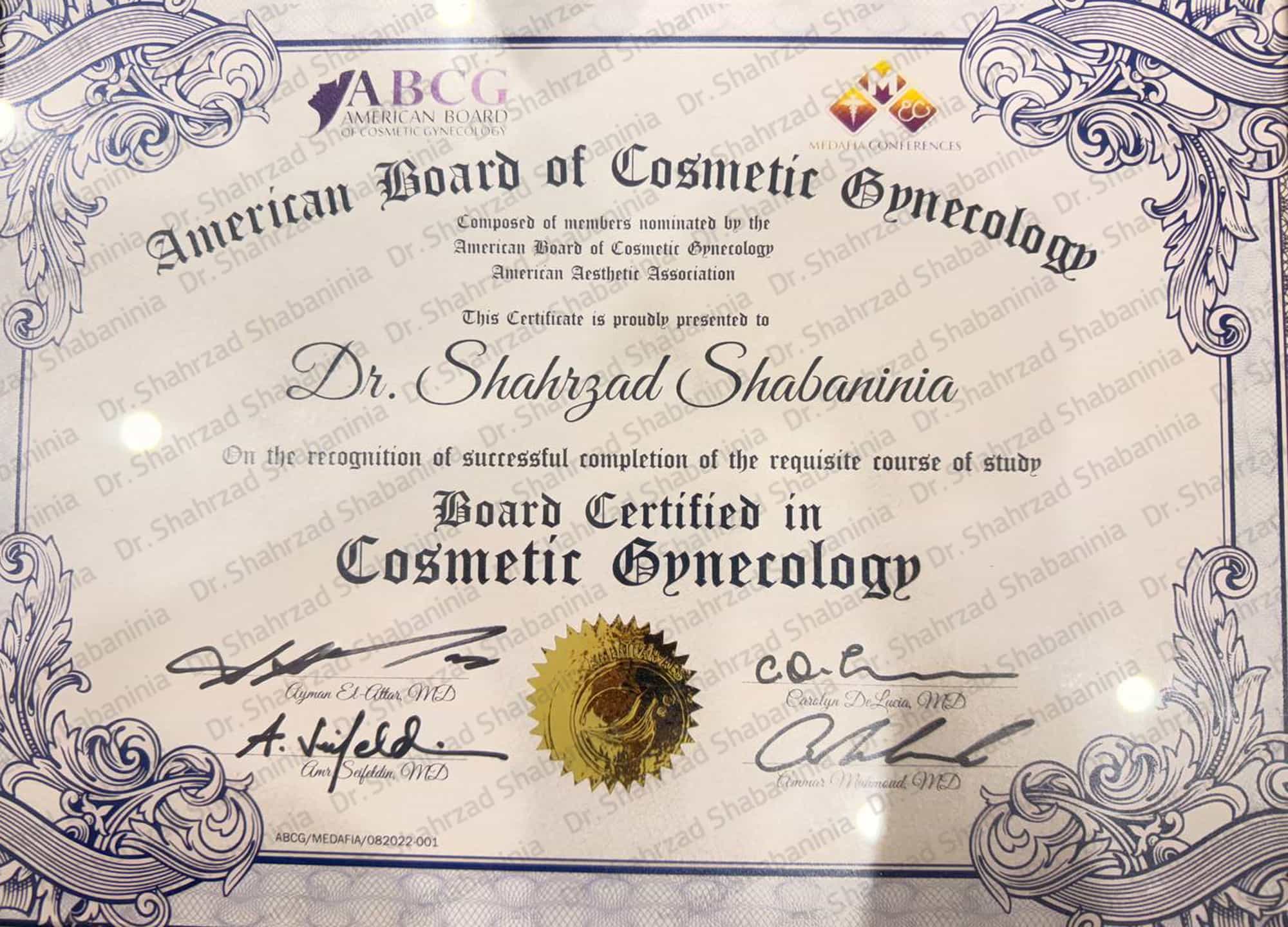 مدرک بورد فوق تخصصی زیبایی زنان