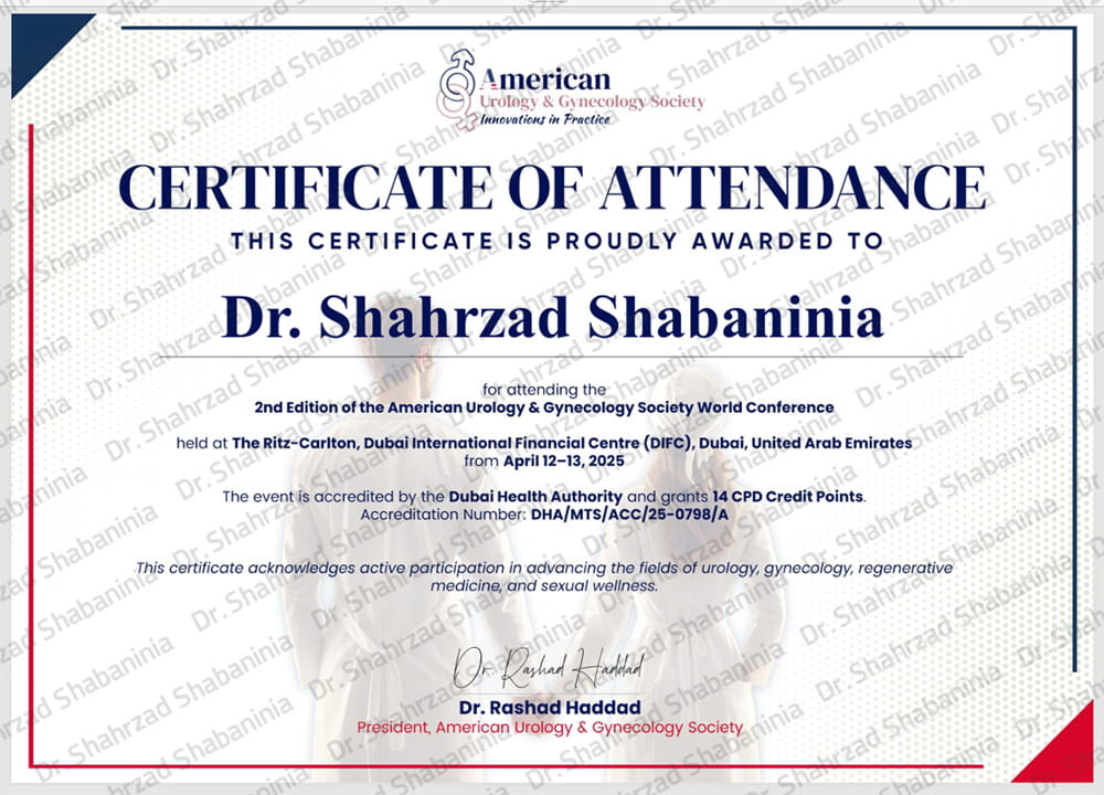 سرتیفیکیت حضور 